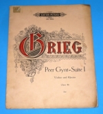 Grieg / noty : Housle + klavír : Erste Orchestersuite - Peer Gynt -Suite I., Op.46